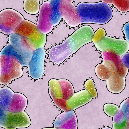 bacteria cellsの写真素材