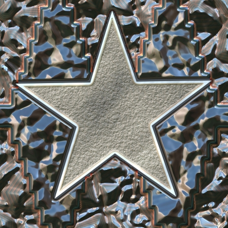 metal starの写真素材