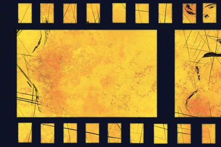 grunge film stripの写真素材