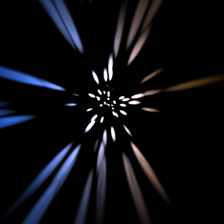 blue star in spaceの写真素材