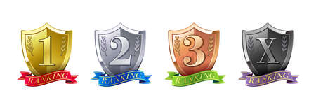 Ranking shield iconのイラスト素材