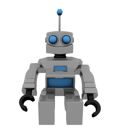 Robot Toy Cartoon 3D Render Illustrationの写真素材