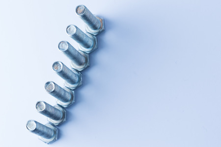 Nuts and Bolts, bluishの写真素材