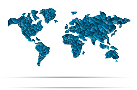World Map Concept Frozenのイラスト素材