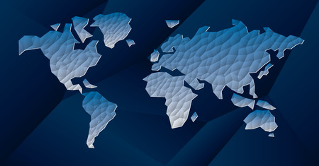 World Map Concept Frozenのイラスト素材