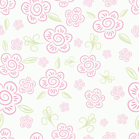 Seamless background. Floral. のイラスト素材
