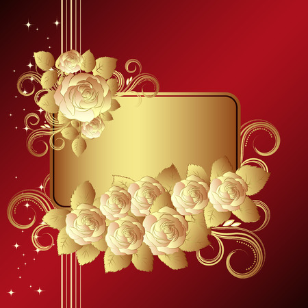 Graphic of Roses with leaves, illustration - Illustration for your designのイラスト素材