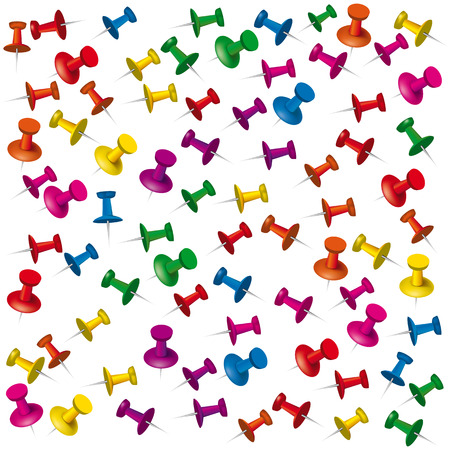 Background with push pins - Illustration for your designのイラスト素材