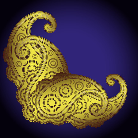 Hand-Drawn Psychedelic Paisley Notebook Doodles on Lined Paper Background- Illustration Illustration for your designのイラスト素材