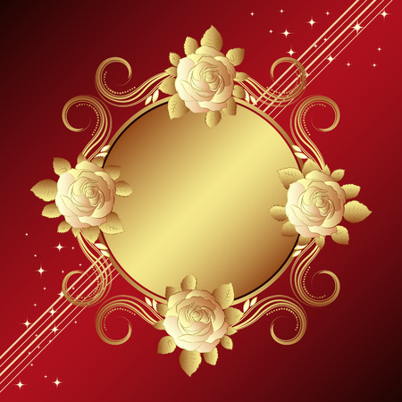 Old-styled roses,  illustration - Illustration for your designのイラスト素材