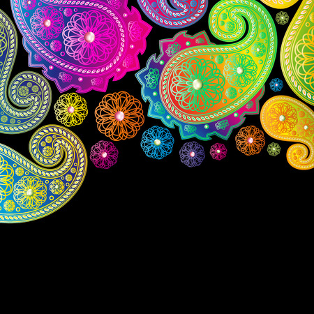 Paisley Designs.Illustration for your designのイラスト素材