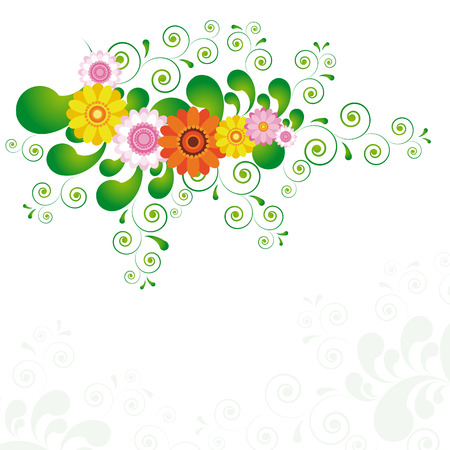 nature theme background with place for your text. eps10. Illustration for your design.のイラスト素材