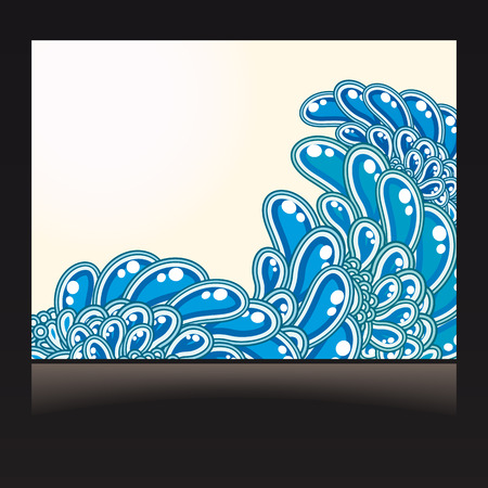 Beautiful gift card, illustration. Illustration for your designのイラスト素材