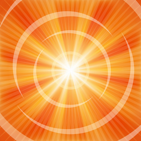 Bright Orange raysのイラスト素材