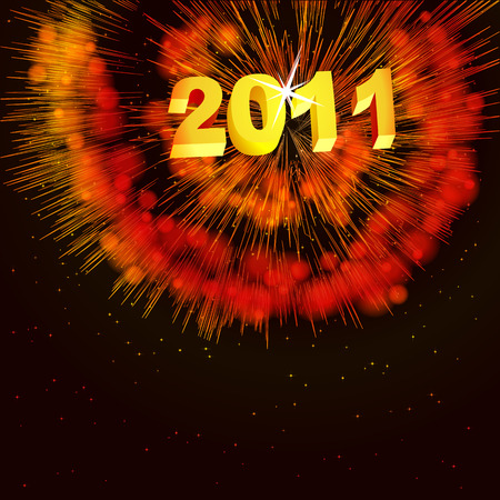 Abstract illustration of fireworks in the skyのイラスト素材