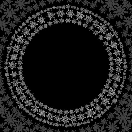 Abstract background with snowflakes. のイラスト素材