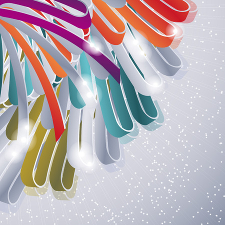 abstract vector linesのイラスト素材