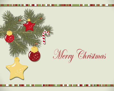 Christmas wreath cardのイラスト素材