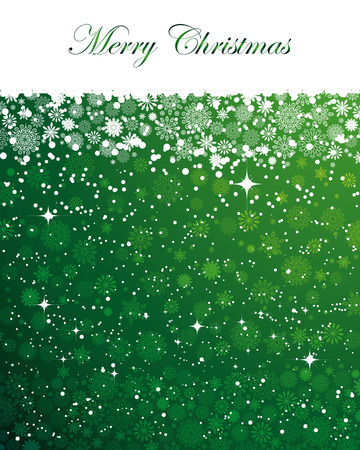 Abstract Christmas background with white snowflakes のイラスト素材