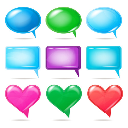 Glossy bubbles for speechのイラスト素材