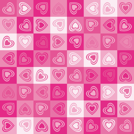 Cute heart seamless backgroundのイラスト素材