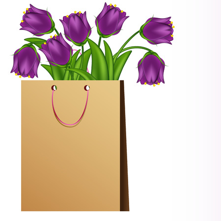 Vector illustration of lilac bells. Gradient meshes.のイラスト素材