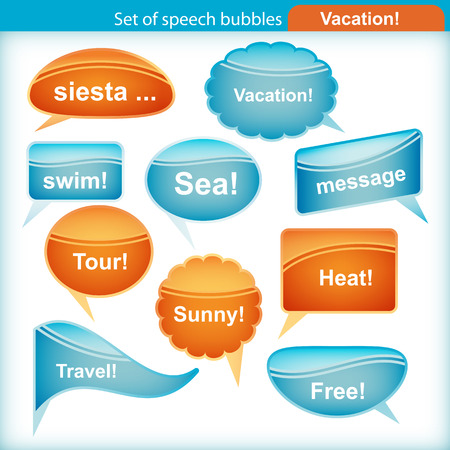 Set of speech bubbles.のイラスト素材