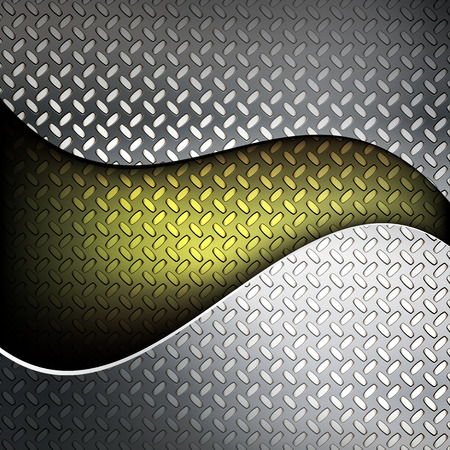 Fluted metal texture. Vector Illustration のイラスト素材