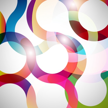 Rainbow Curls. Abstract Illustration in eps10 format.のイラスト素材