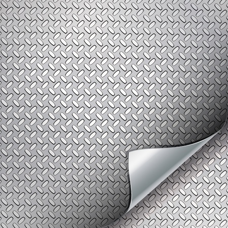 Metal backgrounds with curved corner.のイラスト素材