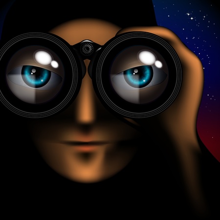 Vector Avatar.  Admin, moderator, ceeker, watcher and other characters.のイラスト素材