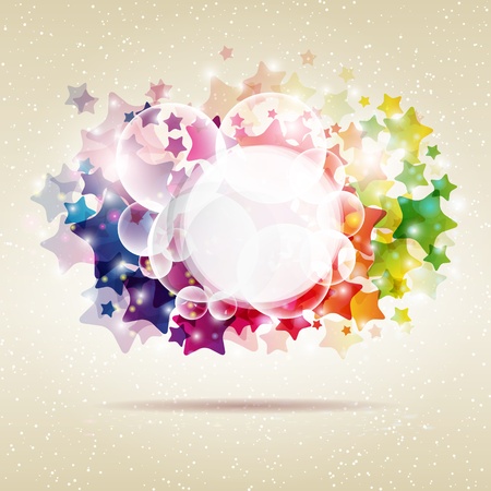 Abstract colorful star background.  Vector illustration.のイラスト素材