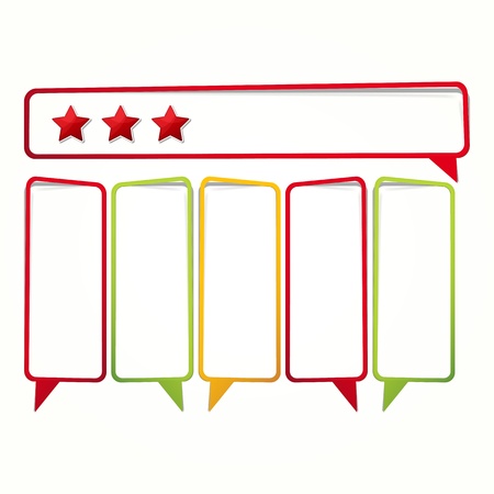 Long sticker in the form of an empty frame for your text.のイラスト素材