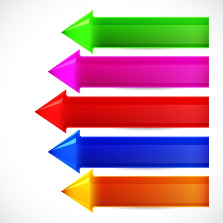 Vector set of bright labels.のイラスト素材