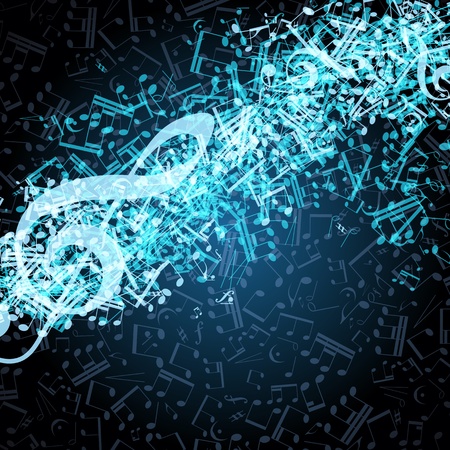 Notes musical vector background のイラスト素材