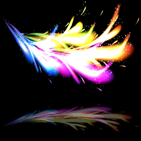 Sparks background. Abstract vector illustration..のイラスト素材