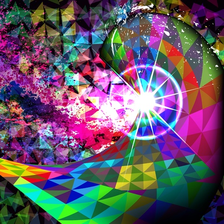 Colorful Mosaic Abstract Vector Background のイラスト素材