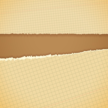 Torn paper borders with soft shadow. Vintage background.のイラスト素材