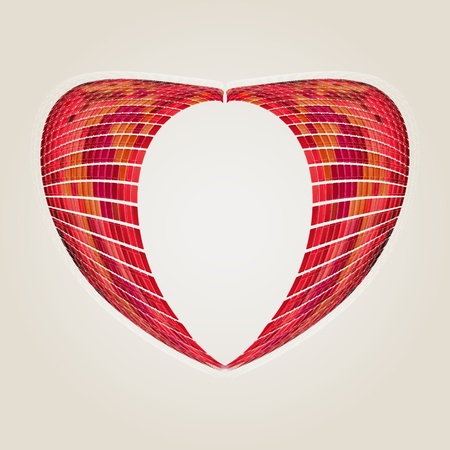 abstract original heartのイラスト素材