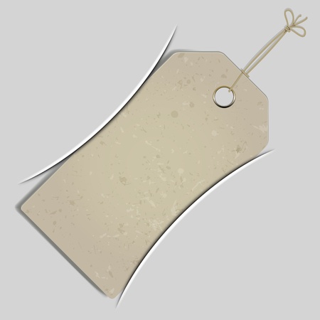 Grey background with tag. のイラスト素材