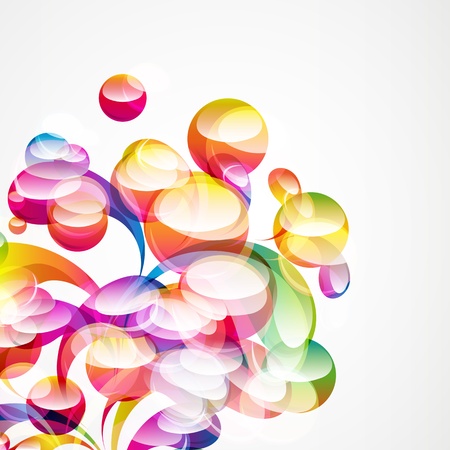 Abstract colorful arc-drop background. Vector. のイラスト素材