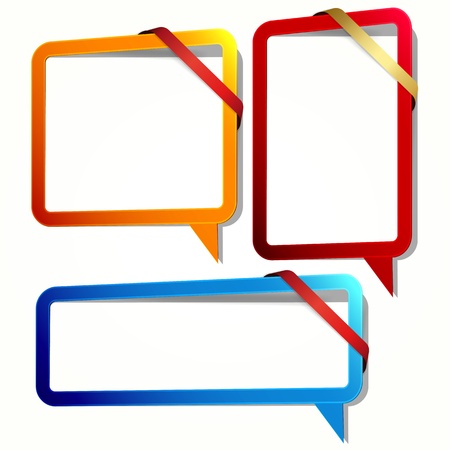 Speech bubble in the form of an empty frame for your text.のイラスト素材