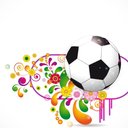 Soccer Ball vector backgroundのイラスト素材