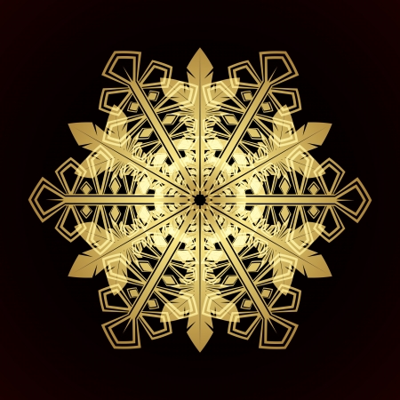 Card with christmas snowflake, vector illustrationのイラスト素材