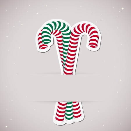 Background with candy inserted into a slot on the paper card. Vector illustration.のイラスト素材