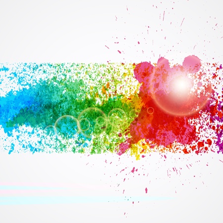 Abstract background forming by watercolor paint splashes.のイラスト素材