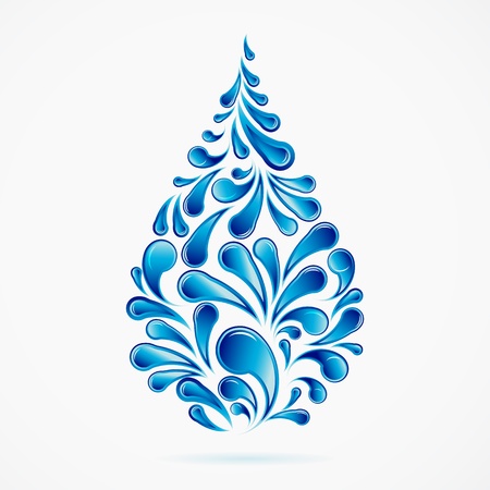 water dropsのイラスト素材