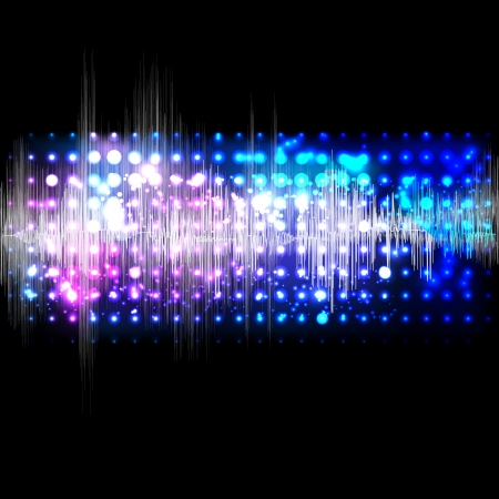 Vector music equalizer waveのイラスト素材