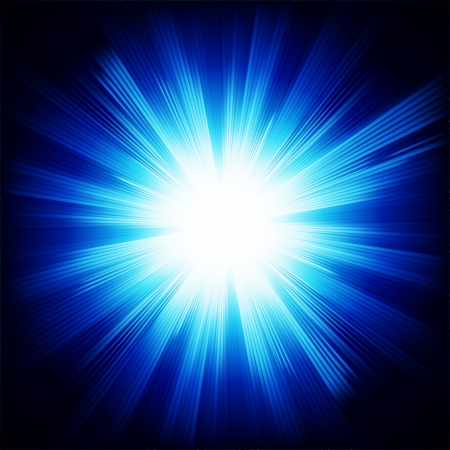 Blue color design background with a shining burst.のイラスト素材