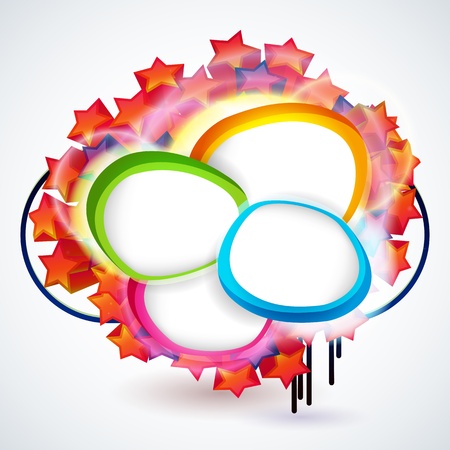 Abstract background with banners of empty frames for your web design.のイラスト素材